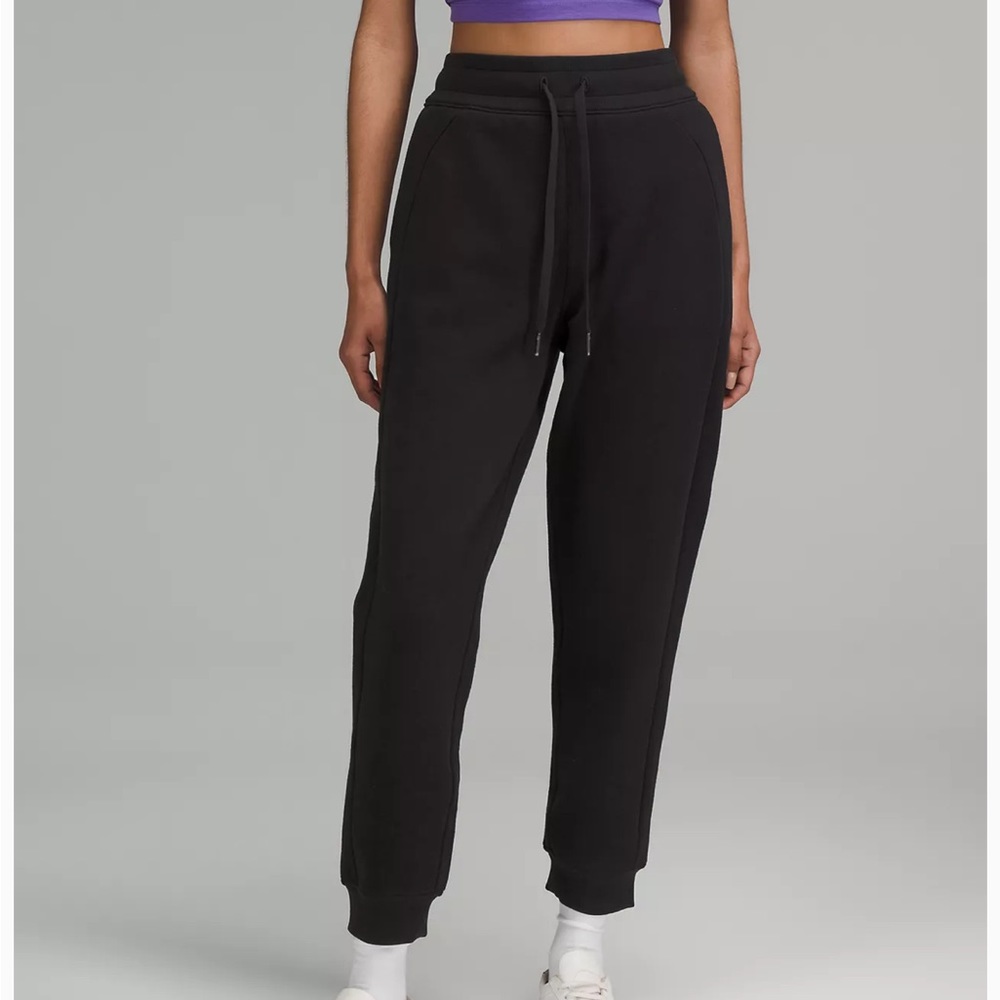 Lululemon scuba black high rise jogger full length size 0